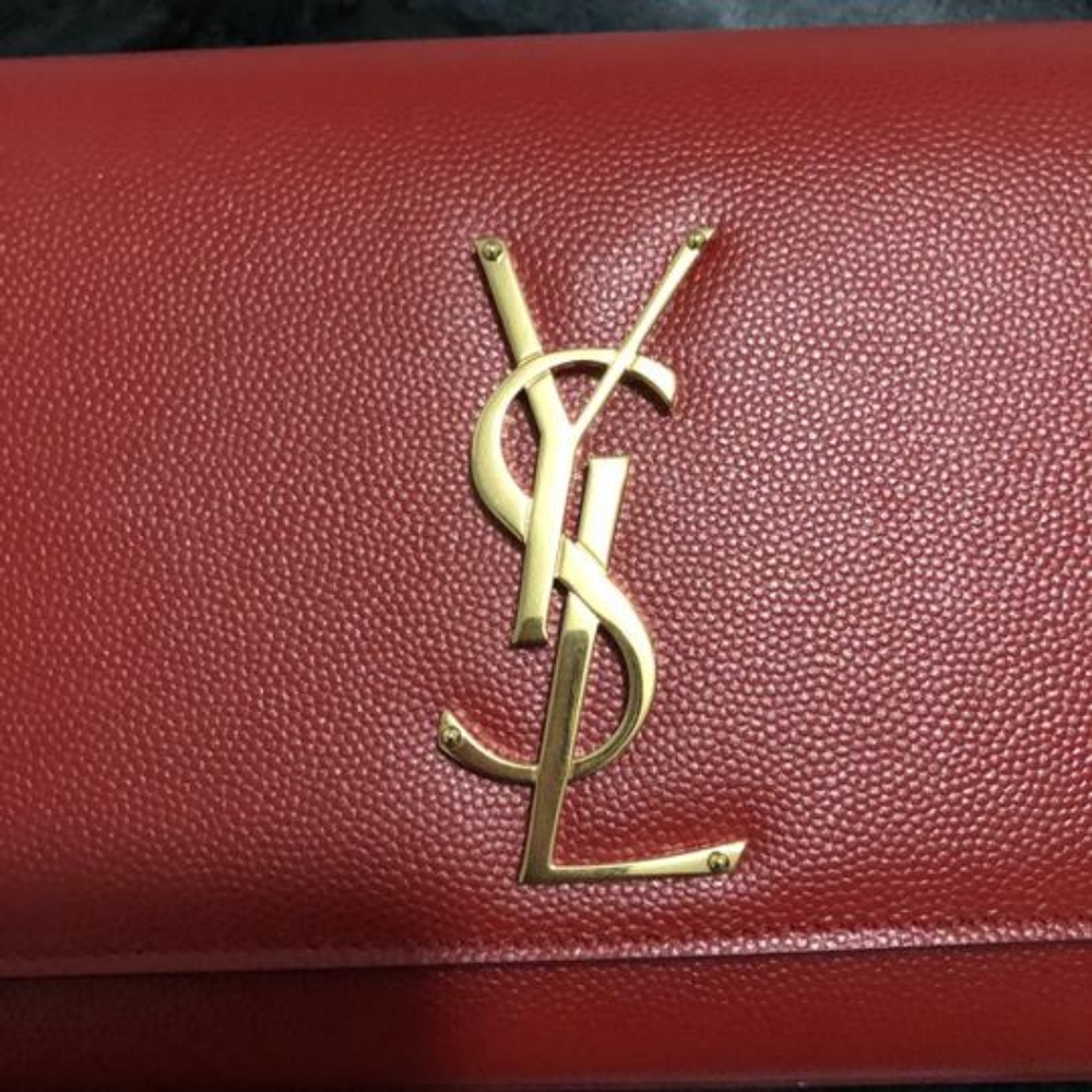 YSL Cassandre Lipstick Red Clutch - Picture 3 of 8